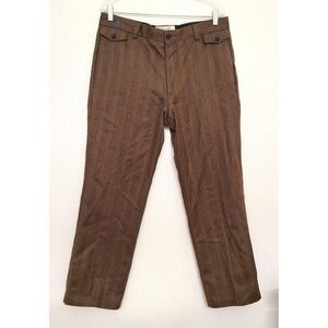 Vintage Original Penguin Munsingwear 34 Brown Wool Cashmere Straight Leg Pants